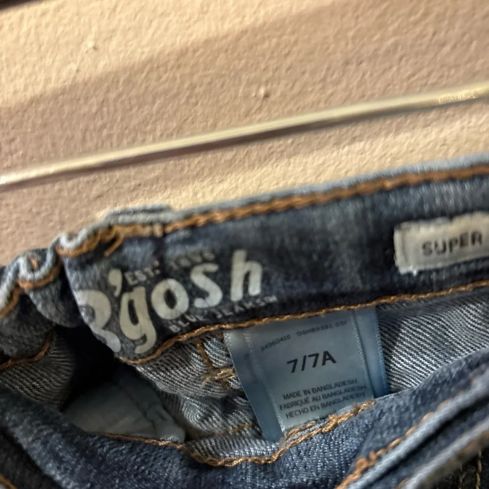 OshKosh B'gosh Girls Cropped Blue Jeans
